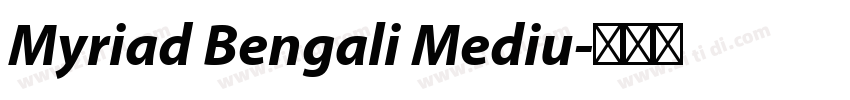 Myriad Bengali Mediu字体转换